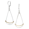 Long Golden Fan Earrings - Freshie & Zero Studio Shop