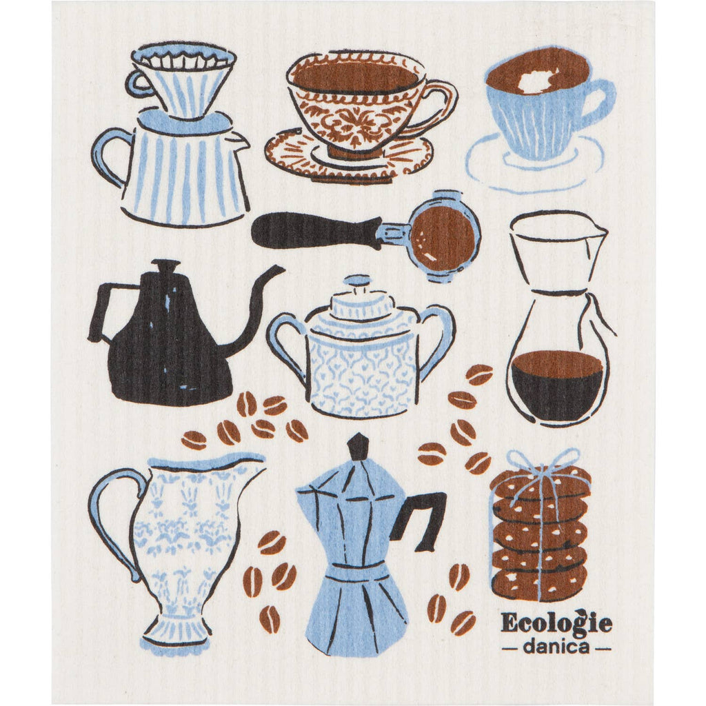 Coffee Break Swedish Dishcloth - Freshie & Zero Studio Shop