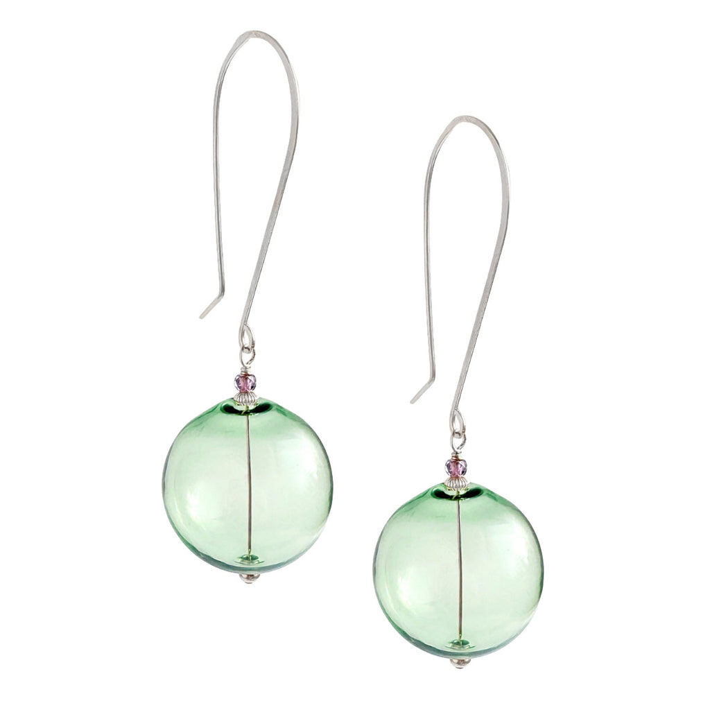 Atlas Orb Earrings - green - Freshie & Zero Studio Shop