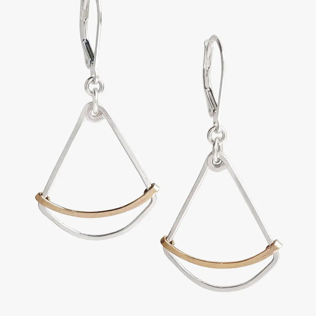 Golden Fan Earrings - Freshie & Zero Studio Shop