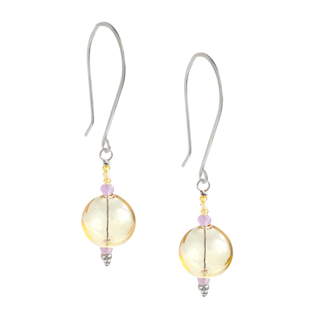 Medina Orb Earrings - butter yellow - Freshie & Zero Studio Shop