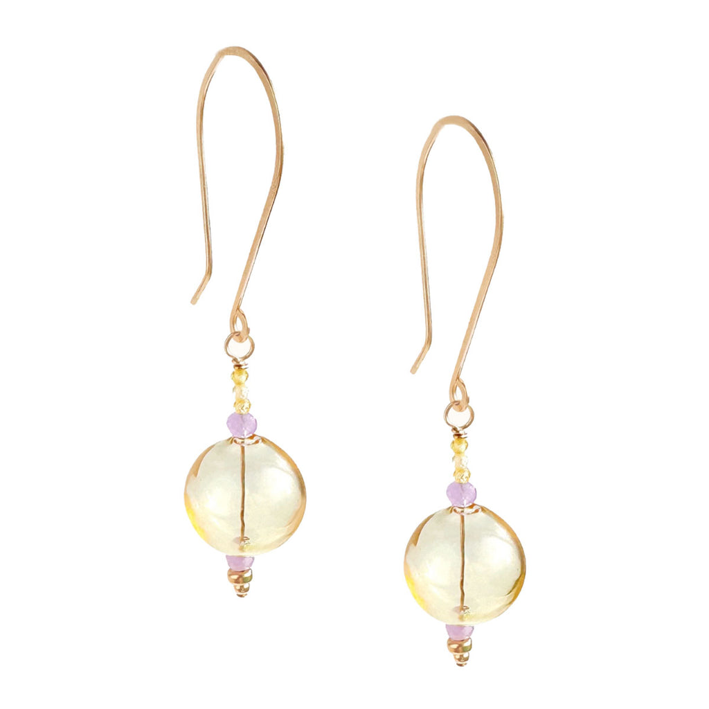 Medina Orb Earrings - butter yellow - Freshie & Zero Studio Shop