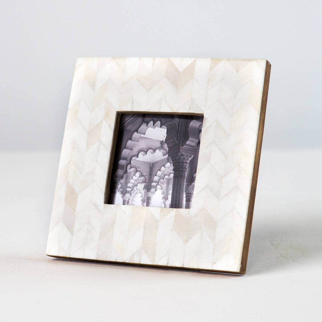 Artemis 3x3 Picture Frame - Handcrafted Bone - Freshie & Zero Studio Shop