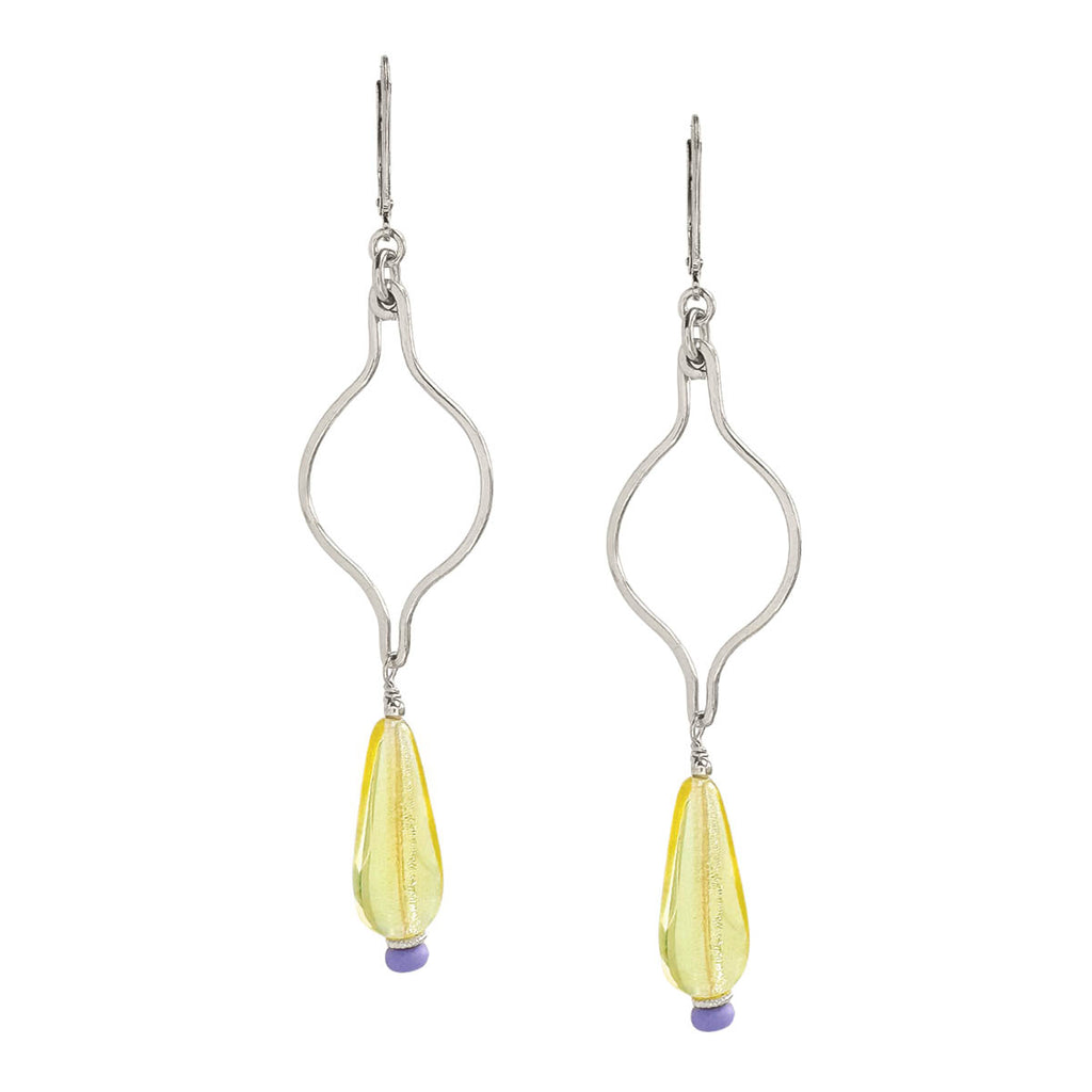 Ogee Drop Earrings - butter yellow - Freshie & Zero Studio Shop