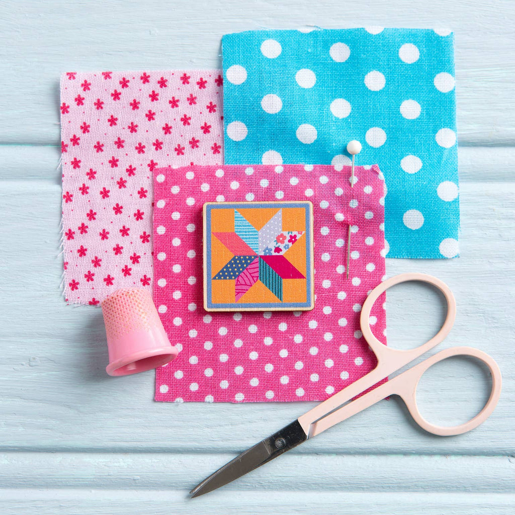 Quilt Block Magnetic Needle Minder | Gift for Crafters - Freshie & Zero Studio Shop