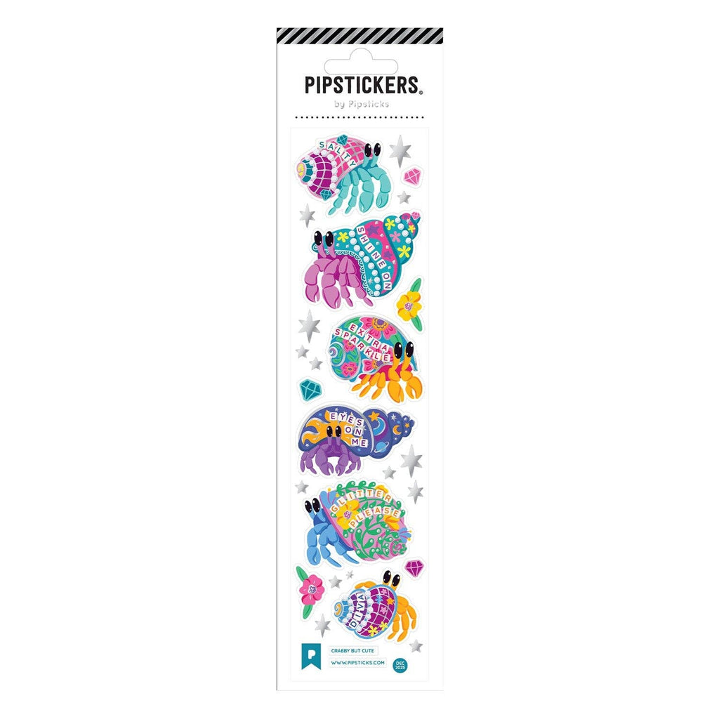Crabby but cute Sticker Sheet by Pipsticks - Freshie & Zero Studio Shop