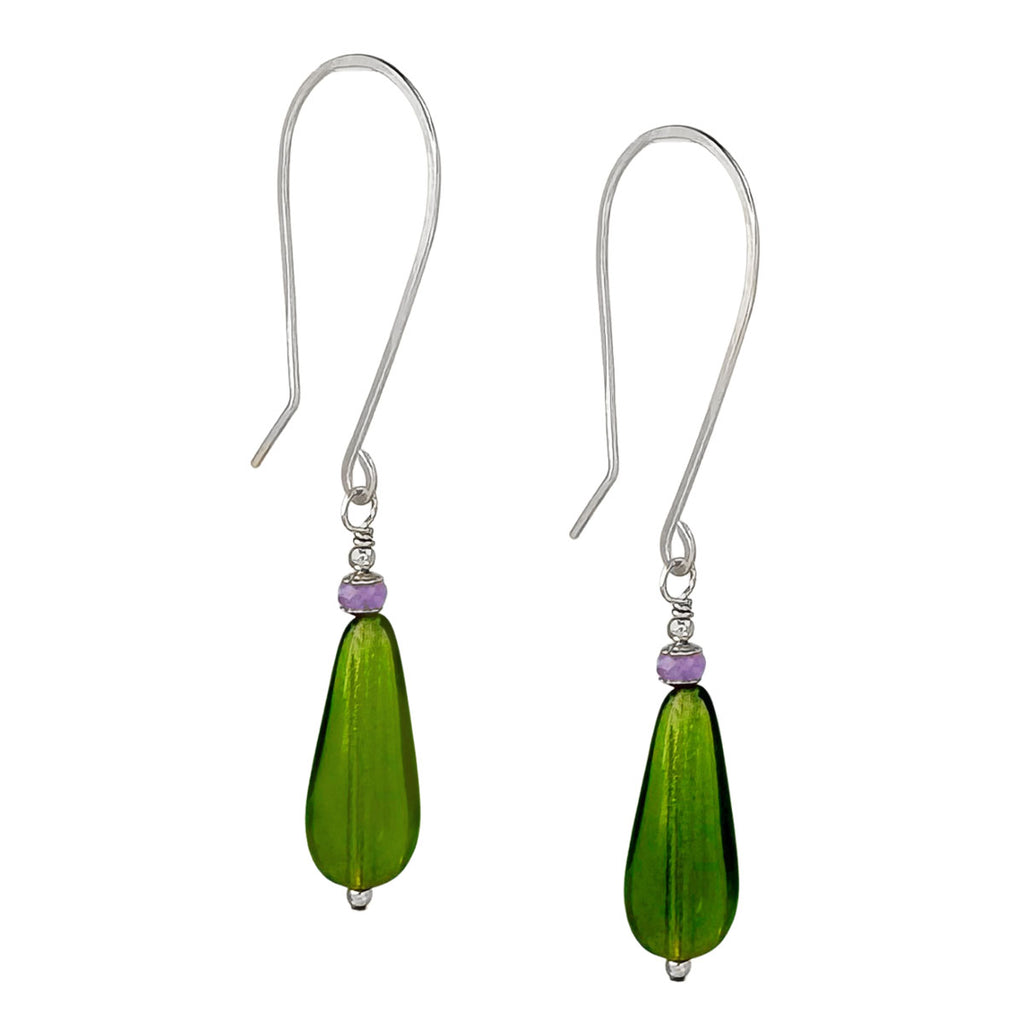 Medina Drop Earrings - green - Freshie & Zero Studio Shop