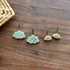 Storm Cloud Large Ceramic Charm Earrings - Freshie & Zero Studio Shop