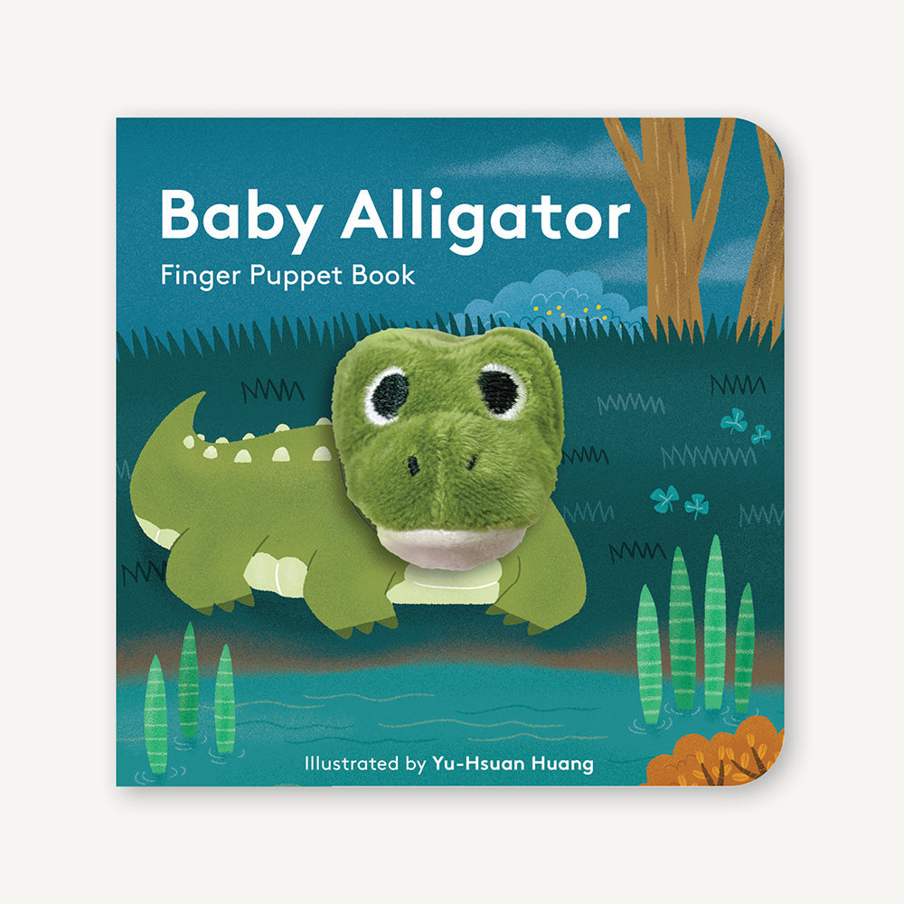 Baby Alligator Finger Puppet Board Book - Freshie & Zero Studio Shop