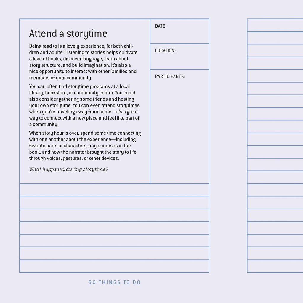 50 Things to Do Before You're 5 - A Journal - Freshie & Zero Studio Shop