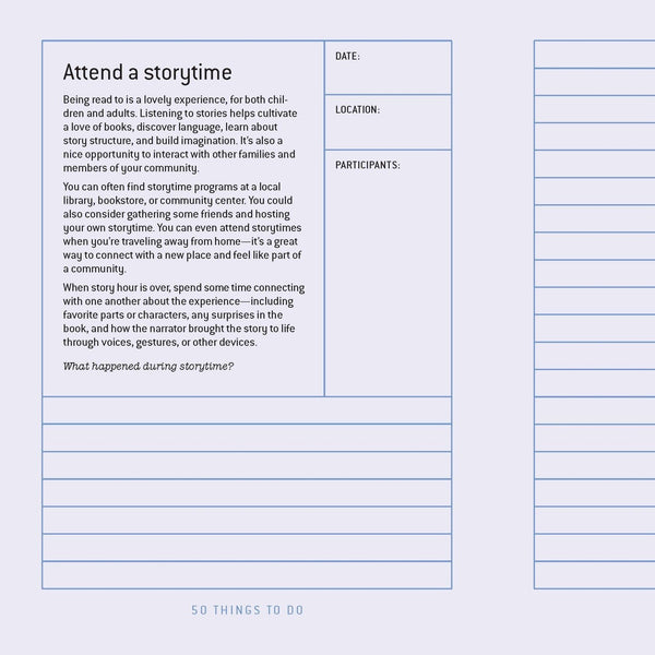 50 Things to Do Before You're 5 - A Journal - Freshie & Zero Studio Shop