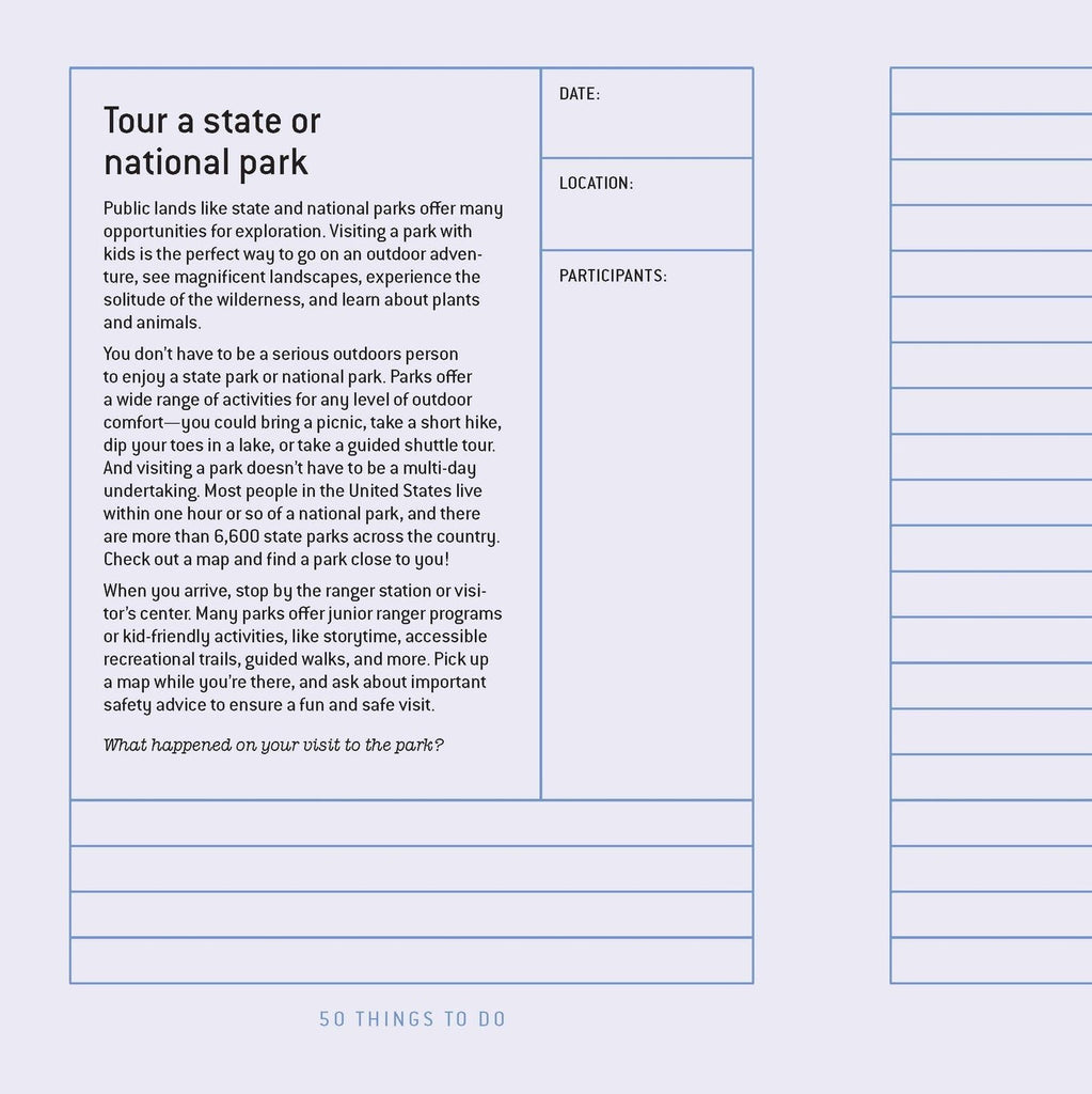 50 Things to Do Before You're 5 - A Journal - Freshie & Zero Studio Shop