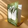 Wedding Folk Swans Card - Freshie & Zero Studio Shop