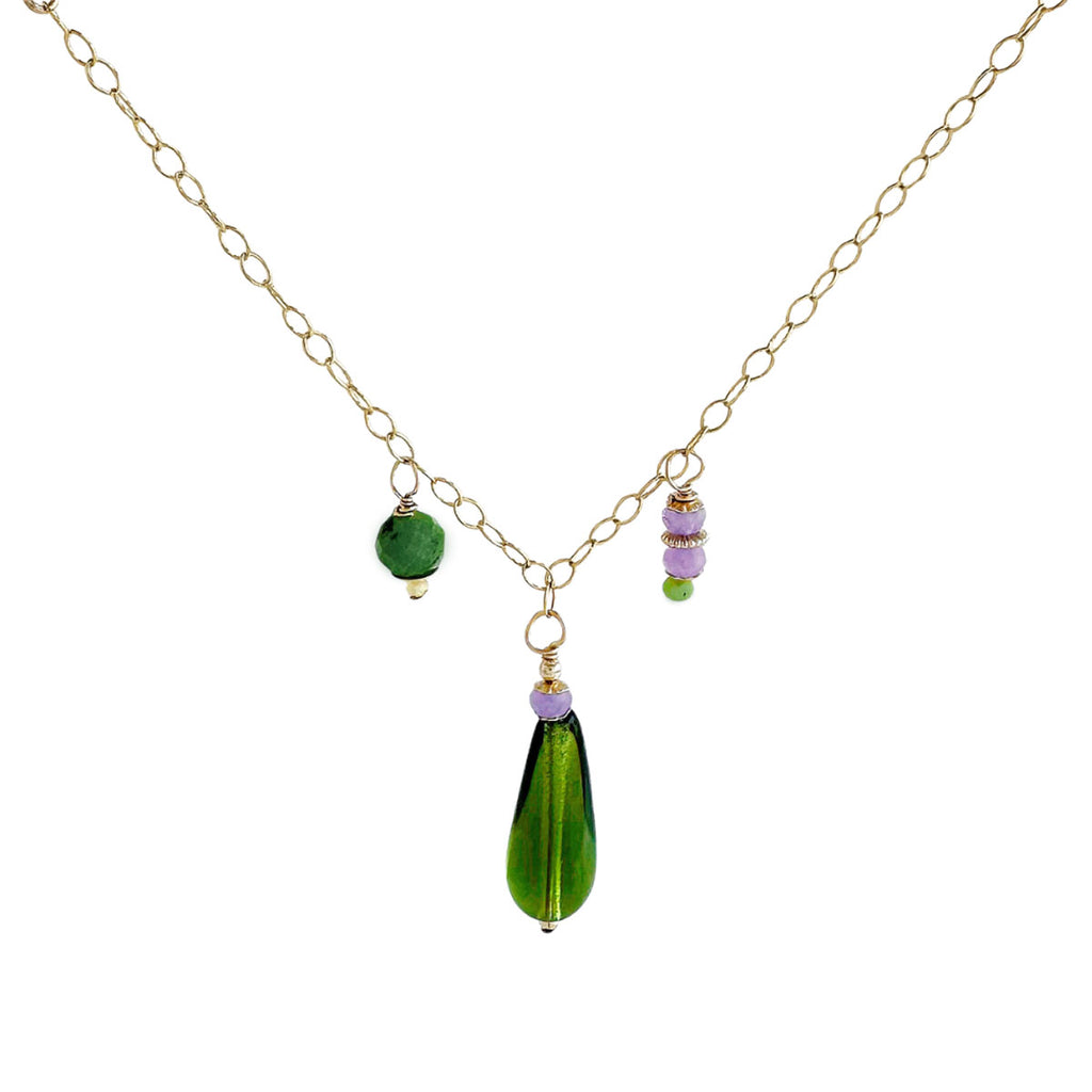 Oasis Necklace - Dill Green - Freshie & Zero Studio Shop