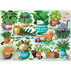 Cats vs Plants - 500pc jigsaw puzzle - Freshie & Zero Studio Shop