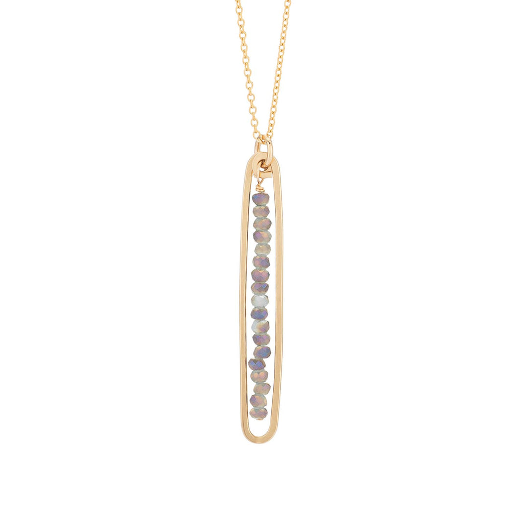 Lyric Necklace with Labradorite - Freshie & Zero Studio Shop