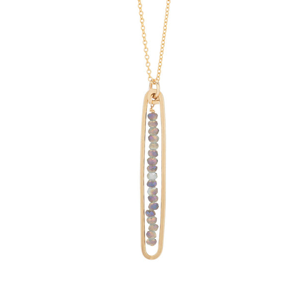 Lyric Necklace with Labradorite - Freshie & Zero Studio Shop