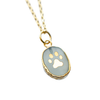 Paw Print Gemstone Necklace by Jill Makes - Freshie & Zero Studio Shop