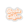 Books And Coffee Vinyl Sticker - Freshie & Zero Studio Shop