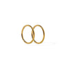 Ava Gold Huggie Infinity Hoop Earrings - Mini - Freshie & Zero Studio Shop