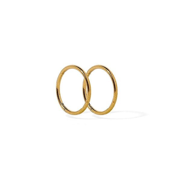 Ava Gold Huggie Infinity Hoop Earrings - Mini - Freshie & Zero Studio Shop