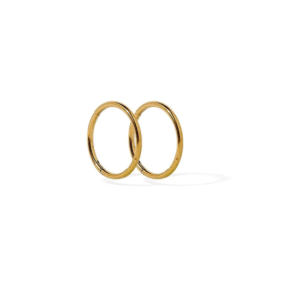 Ava Gold Huggie Infinity Hoop Earrings - Mini - Freshie & Zero Studio Shop
