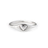 Heart Signet Ring: Bronze / Size 7- 54.4mm - Freshie & Zero Studio Shop