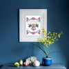 Swallows & Anchor Art Print - 11.75 x 8.25 - Freshie & Zero Studio Shop