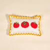Scalloped Tomato Throw Pillow - Freshie & Zero Studio Shop