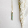 lyric necklace with turquoise - Freshie & Zero Studio Shop