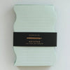 Wavy Shaped Notepad | Mint + Evergreen Edge - Freshie & Zero Studio Shop