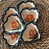 Floral Sgraffito Heart Trinket Dish - Freshie & Zero Studio Shop