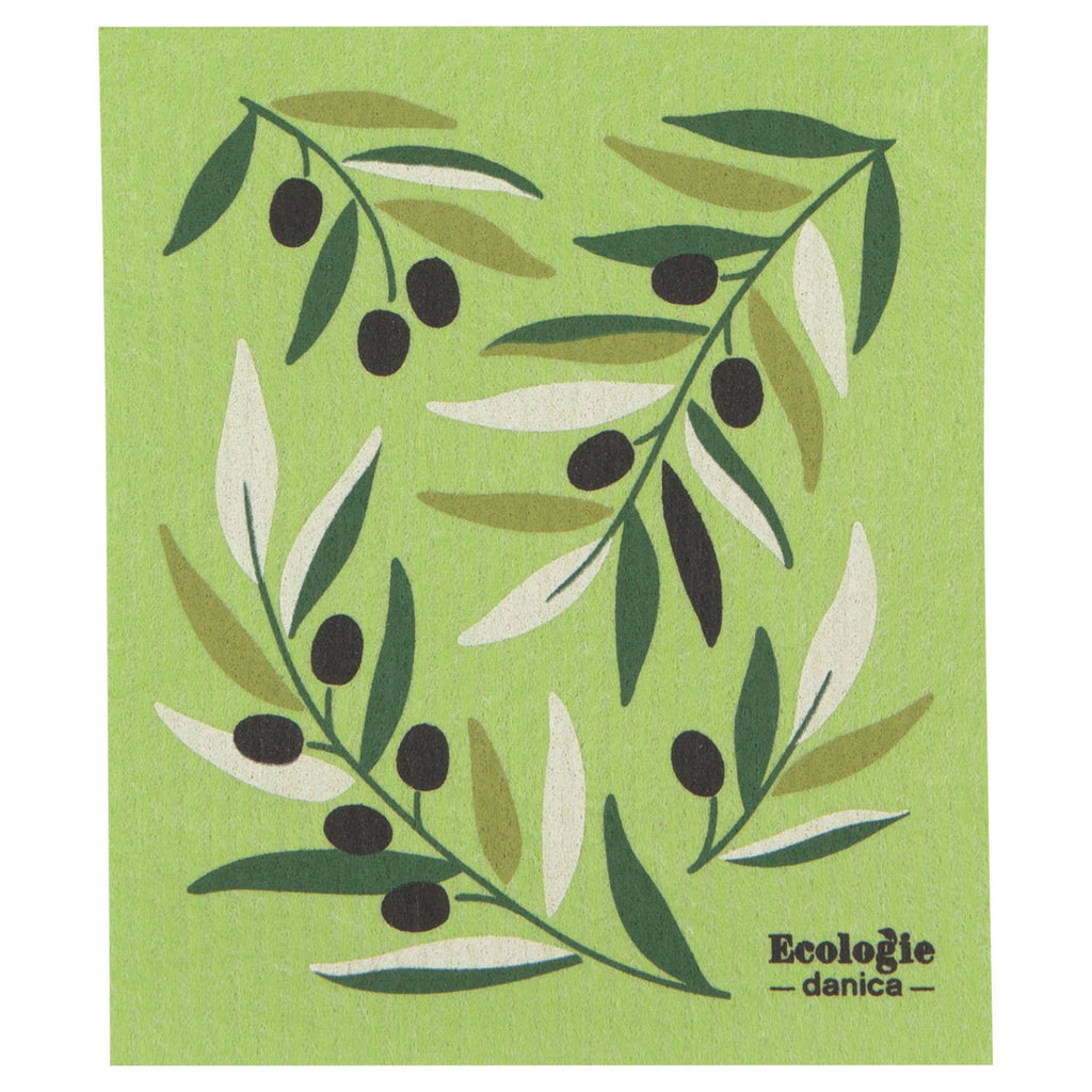 Olives Swedish Dishcloth - Freshie & Zero Studio Shop