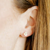 Ivory Flower Flatback Waterproof Stud Earrings - Freshie & Zero Studio Shop