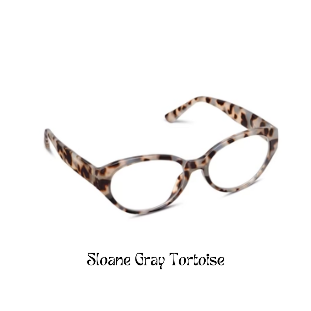 Peepers Reading Glasses: Sloane Gray Tortoise - Freshie & Zero Studio Shop
