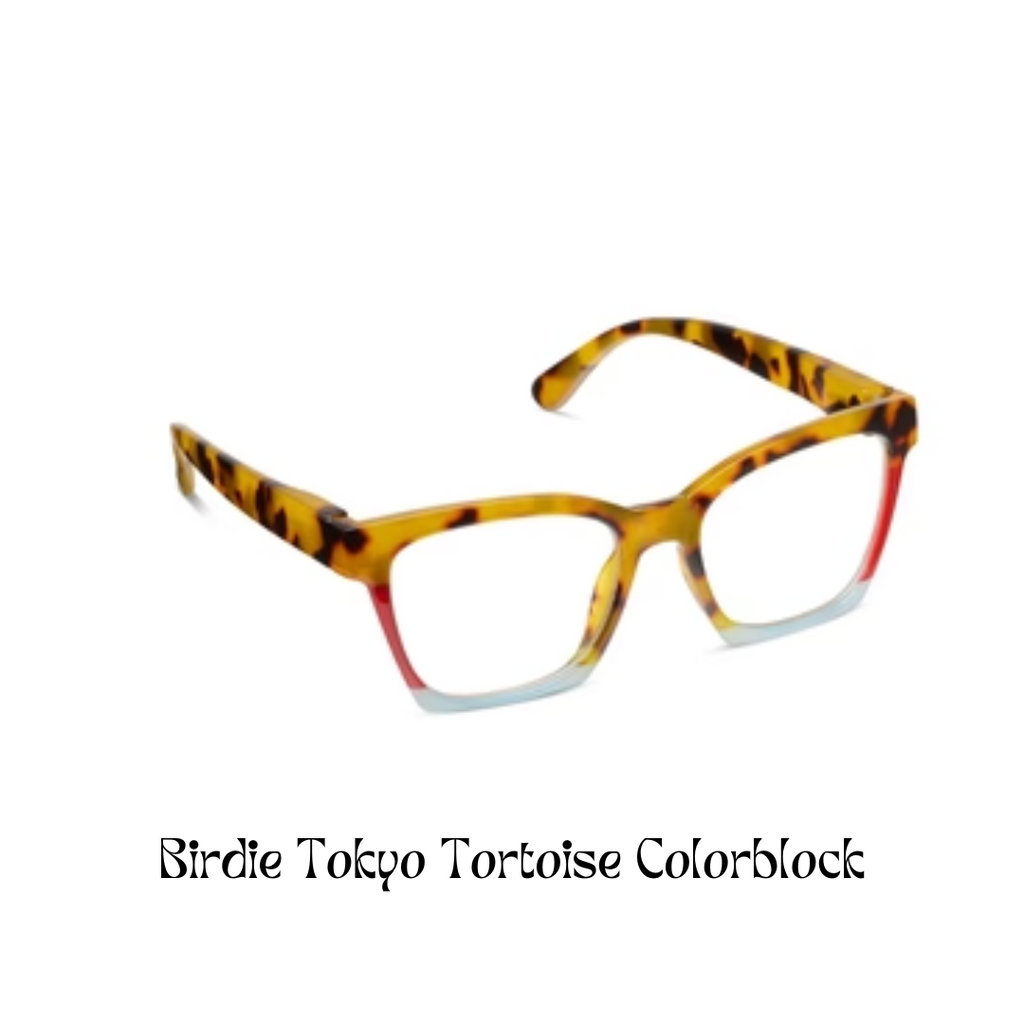 Peepers Reading Glasses: Birdie Tokyo Tortoise Colorblock - Freshie & Zero Studio Shop