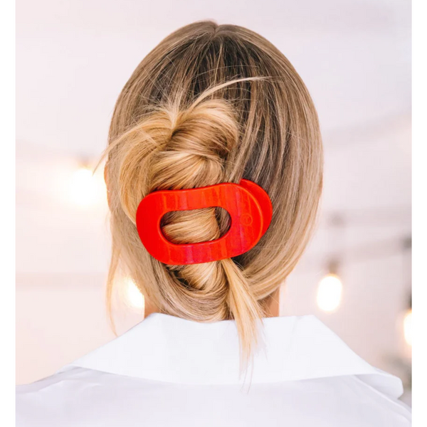 Teleties Shimmer Medium Flat Round Hair Clip - Freshie & Zero Studio Shop