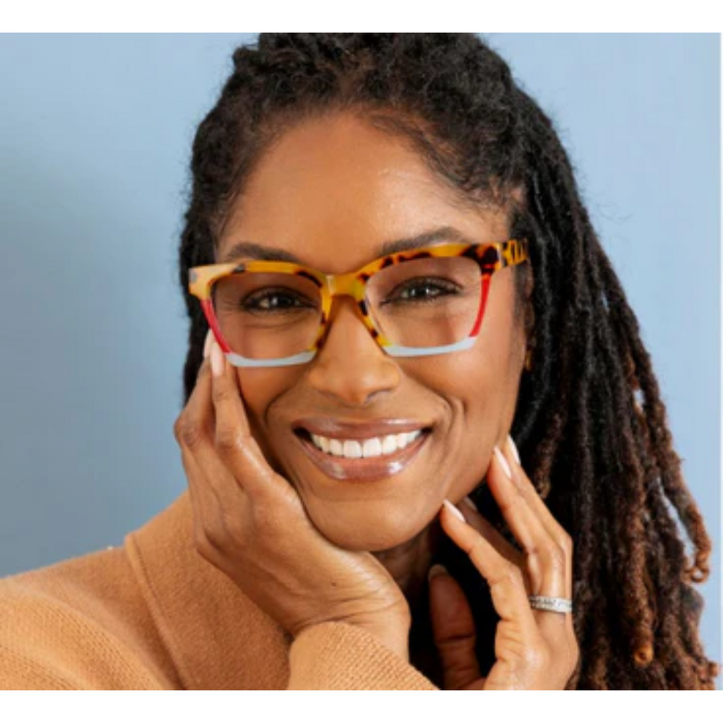Peepers Reading Glasses: Birdie Tokyo Tortoise Colorblock - Freshie & Zero Studio Shop