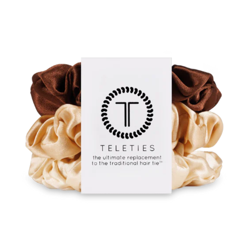 Teleties Small Silk Scrunchies - Set of 3 - Freshie & Zero Studio Shop