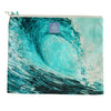 Palette Knife Teal Wave Zippered Pouch - Freshie & Zero Studio Shop