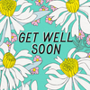 Get Well Soon Daisies Greeting Card - Freshie & Zero Studio Shop