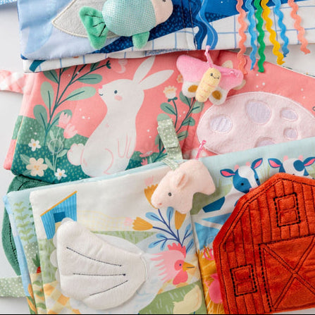 Baby Sensory Fabric Books - Freshie & Zero Studio Shop