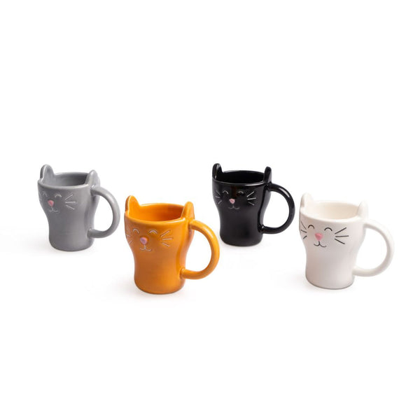 Mini Ceramic Cat Espresso Cups - Freshie & Zero Studio Shop