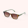 Jacinda Sunglasses - Moss/Tortoiseshell - Freshie & Zero Studio Shop