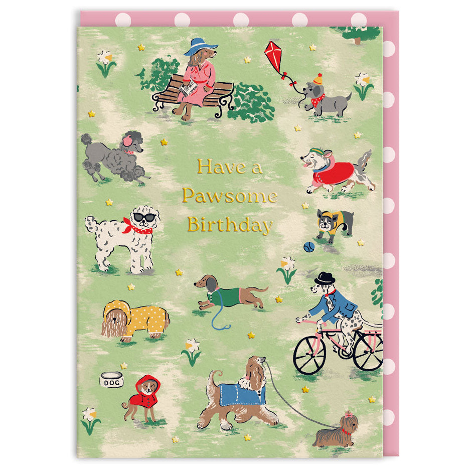 Cath Kidston Park Dogs Birthday Card - Freshie & Zero Studio Shop