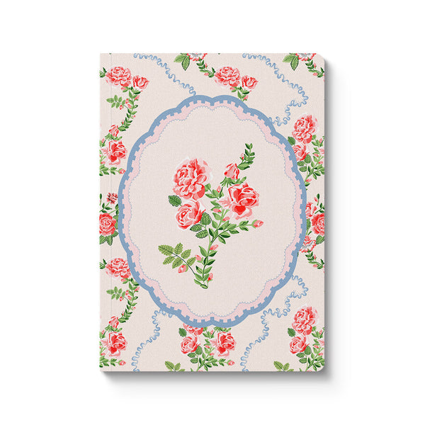 Rose Flutter Vignette Premium Paperback Notebook (A5) (13164) - Freshie & Zero Studio Shop