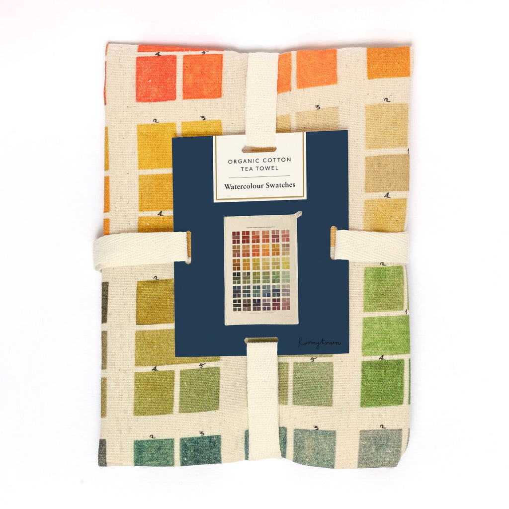Watercolor Swatches Tea Towel - Freshie & Zero Studio Shop