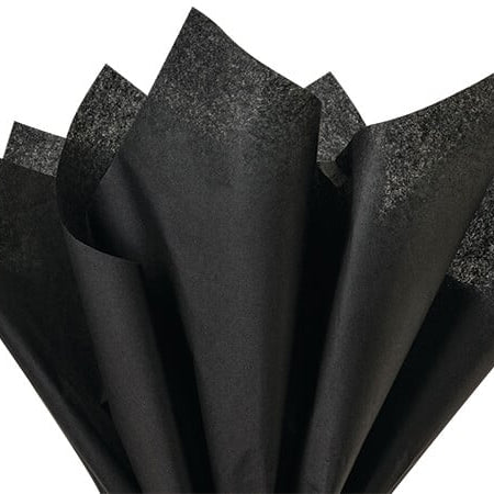 Black Solid Tissue Paper - Freshie & Zero Studio Shop