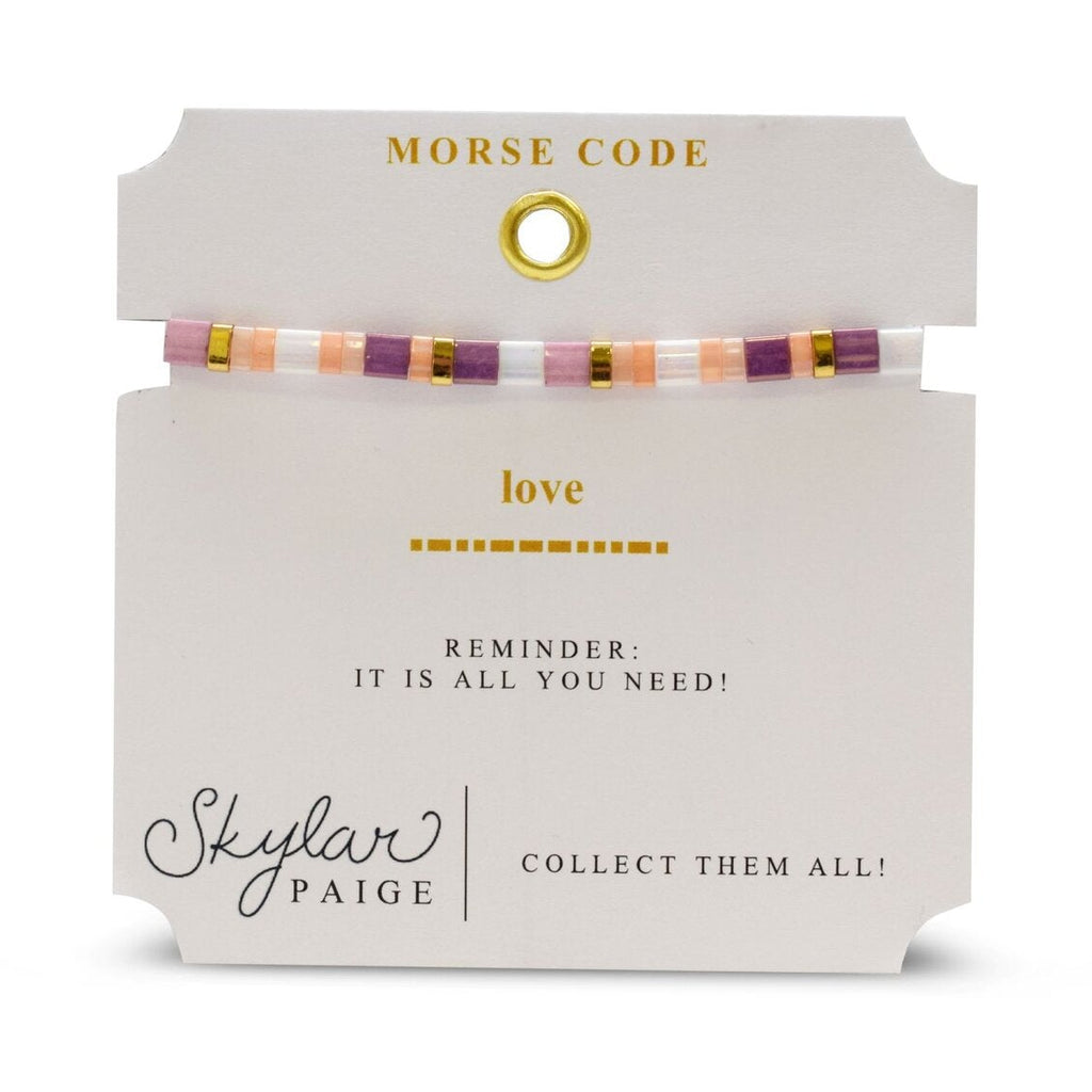 LOVE: Morse Code Tila Bracelet - Freshie & Zero Studio Shop
