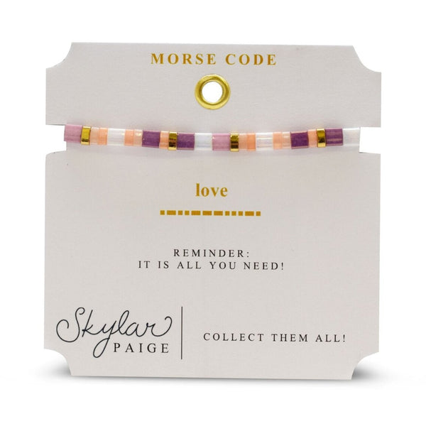 LOVE: Morse Code Tila Bracelet - Freshie & Zero Studio Shop